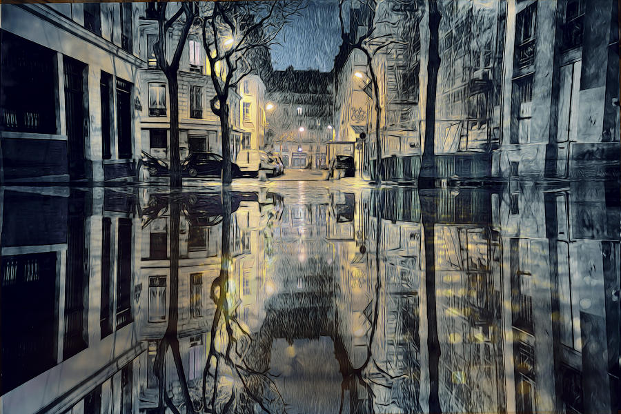 November Rain In Paris Photograph
