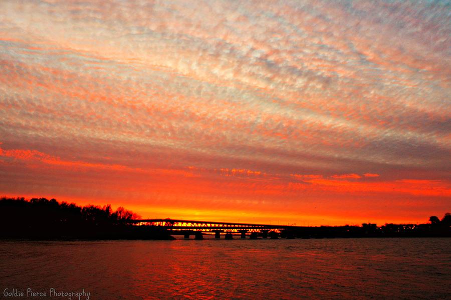 November Photograph - November Sunset Over Mississippi River by Goldie Pierce November Photograph - November Sunset Over Mississippi River by Goldie Pierce