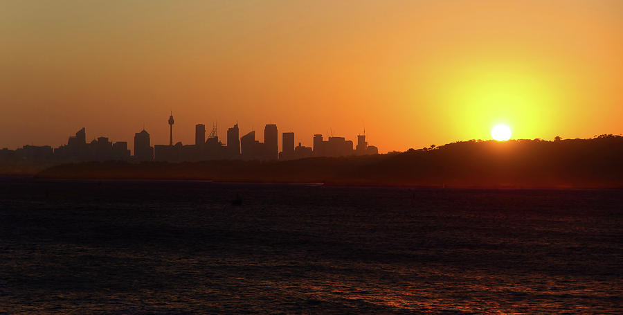 Sunset Photograph - November Sunset Over Sydney by Miroslava Jurcik