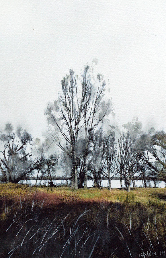 November Trees Painting by Glenn Galen