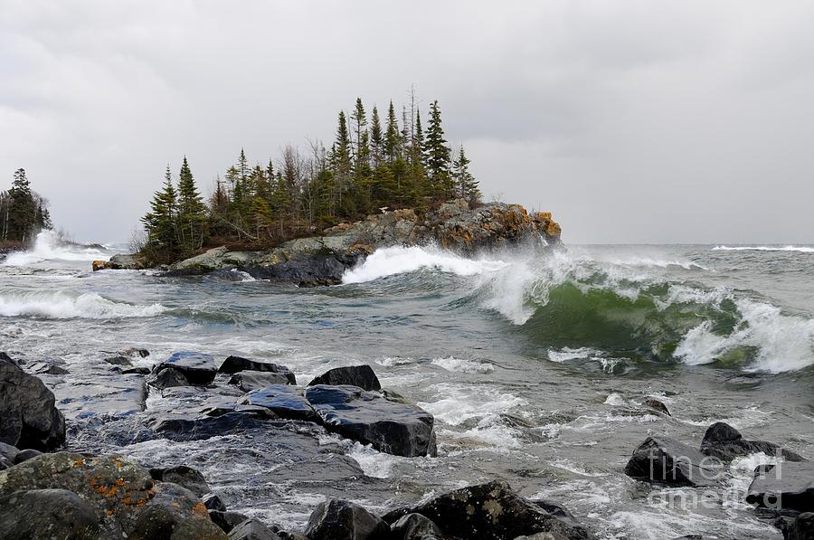 November Waves # 3 Photograph by Sandra Updyke