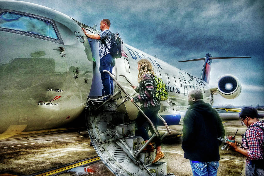 Now Boarding Zone 1 Photograph by Chuck Cimarik