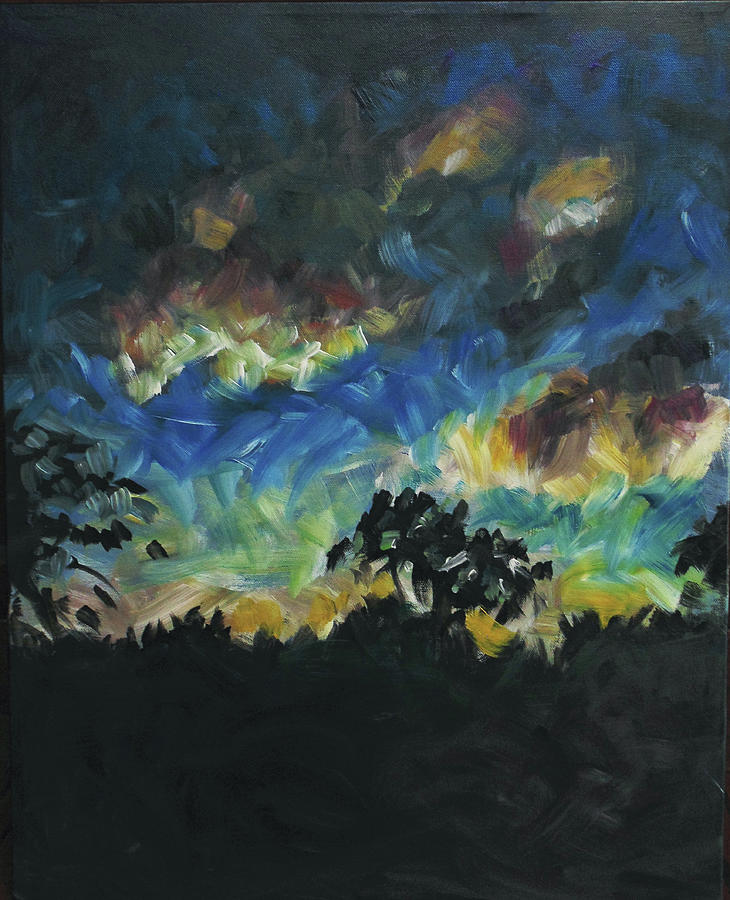Now Dusk Painting by Susan Moore