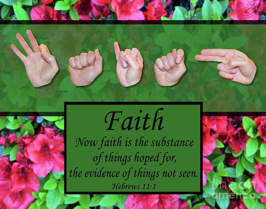 Christian Photograph - Now Faith by Masters Hand Collection Christian Photograph - Now Faith by Masters Hand Collection