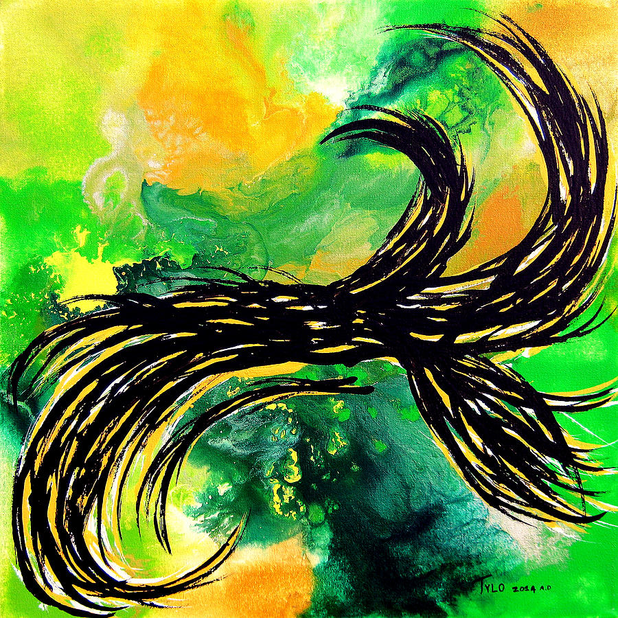 Contemporary Abstract Painting - Now Youre Just Somebody That I Used To Know by Tylo Jacobs Contemporary Abstract Painting - Now Youre Just Somebody That I Used To Know by Tylo Jacobs