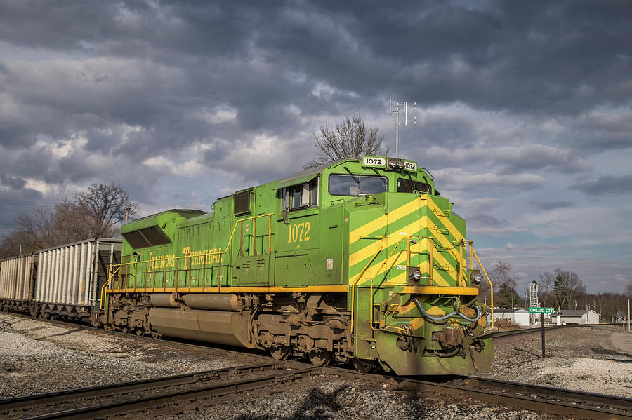 Ns 1072 Heritage Unit Illinois Terminal At Oakland City In Photograph