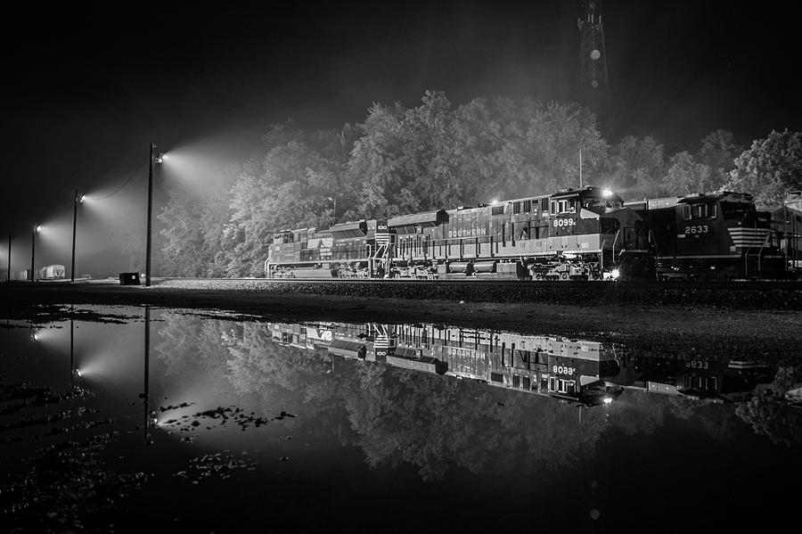 NS Heritage 8099, Southern Unit in Black and White Photograph by Jim Pearson