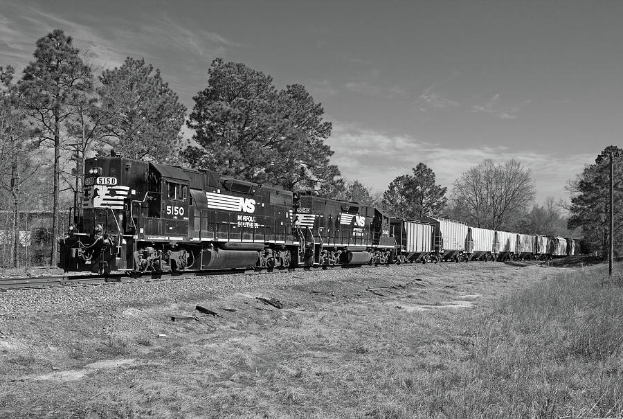 Norfolk Southern P77 in Black and White Photograph by Joseph C Hinson
