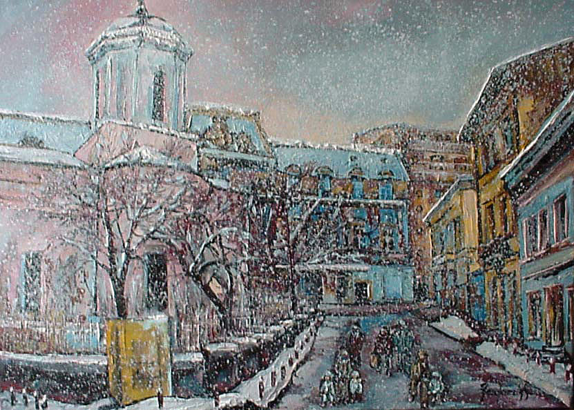 N.tonitza Str. Historic Centre Bucuresti Romania Painting by Luminita ...