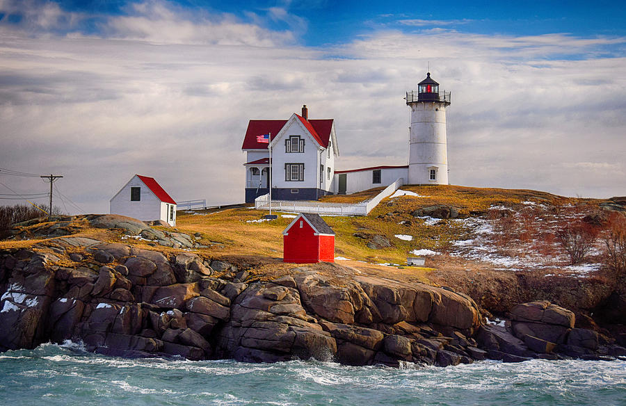 Nubble In Winter Photograph by Tricia Marchlik