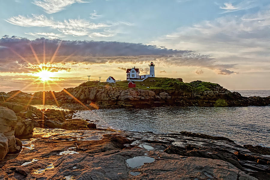 Nubble Light Lighthouse Photograph by Larry Richardson - Fine Art America