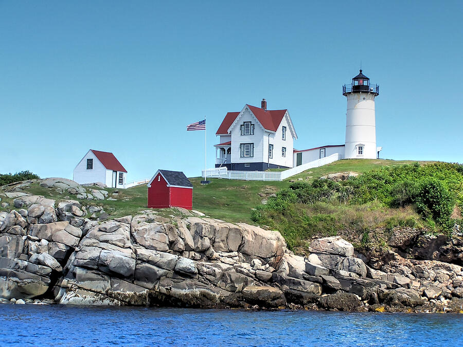 Nubble lighthouse 3 Photograph by Roland Strauss - Fine Art America