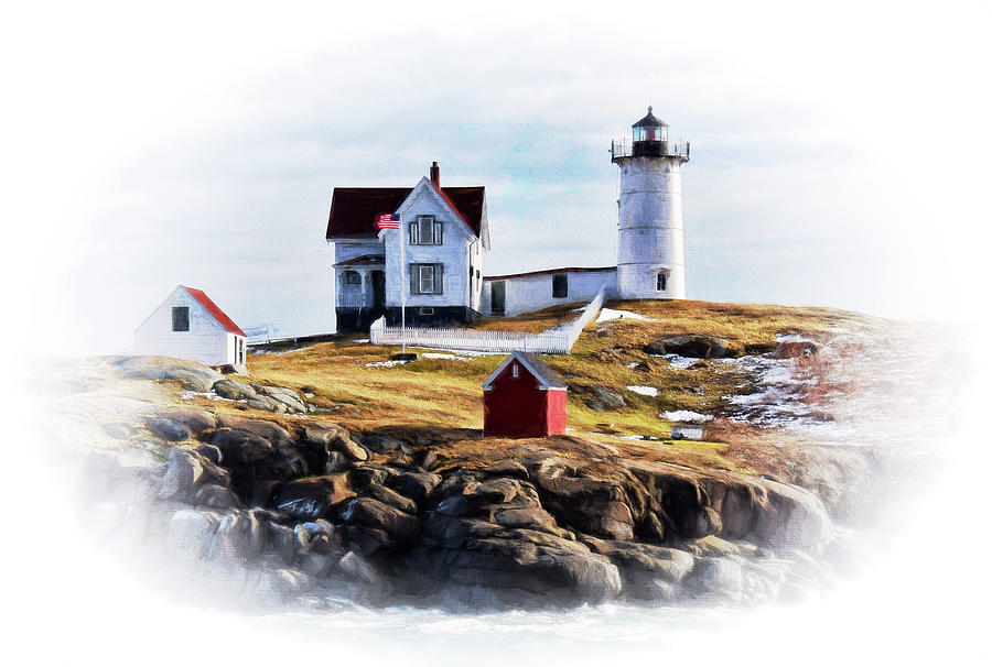 Nubble Lighthouse in Maine Photograph by Tricia Marchlik