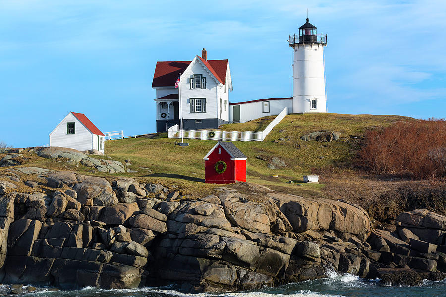 Nubble Lighthouse in York, Maine Photograph by Billy Bateman