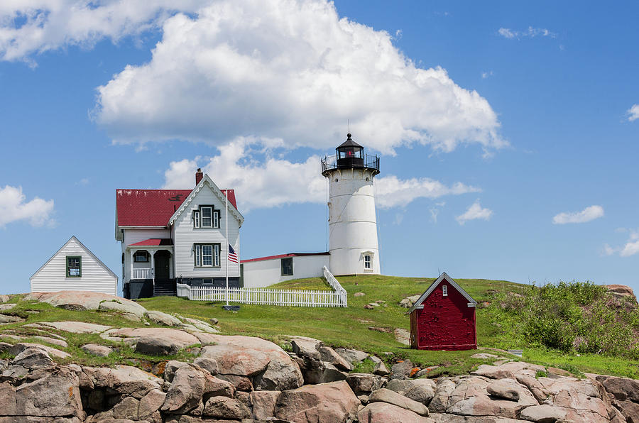 Nubble Lighthouse Photograph by Laura Bode - Fine Art America