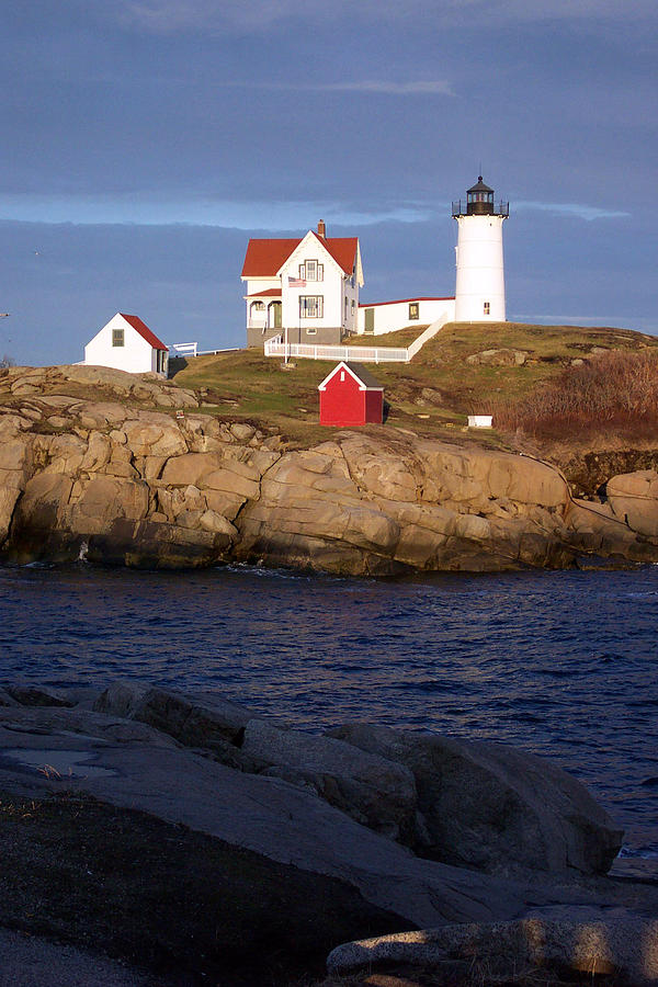 Nubble Lighthouse  Maine Photograph by Linda Drown