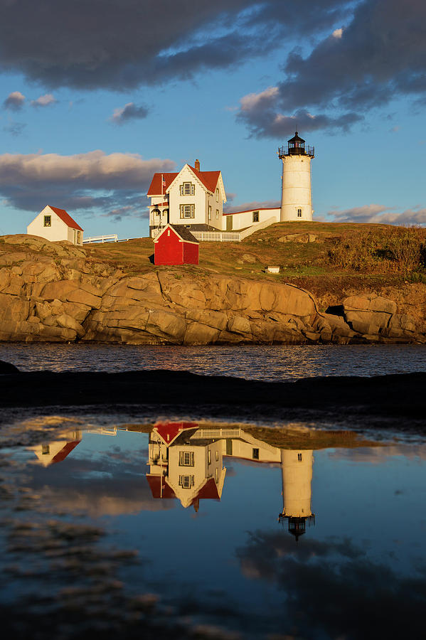 Nubble Lighthouse Photograph by Mircea Costina Photography