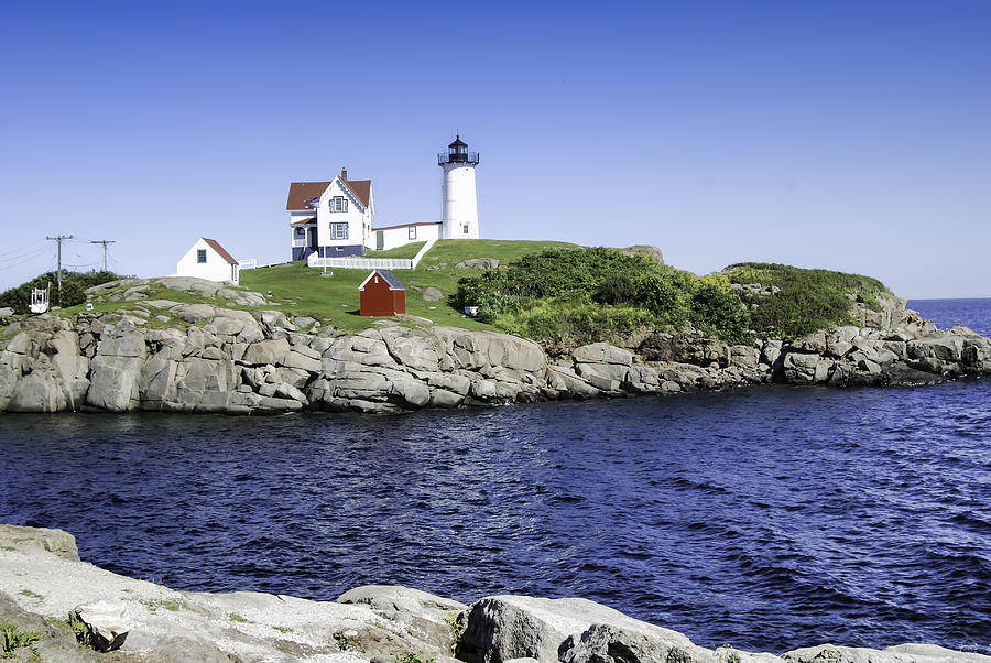 Nubble Lighthouse Photograph by Phyllis Taylor