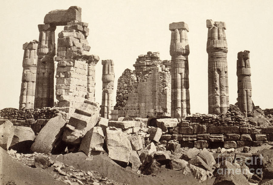 Nubia, Soleb, 1857.  Photograph by Granger