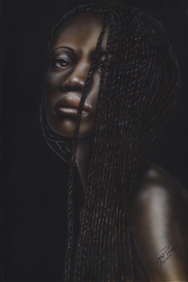 Nubian Beauty Painting by Wayne Pruse