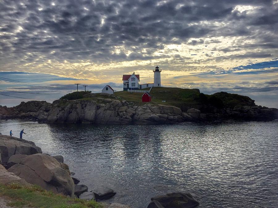 Nubble Lighthouse York Maine Photograph by Anne Sands