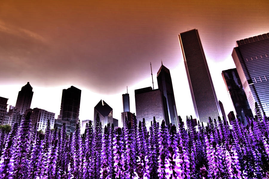 Nuclear Chicago skyline Photograph by Sven Brogren