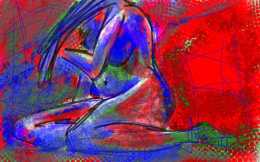 Nude 09March2016 Painting by Jim Vance