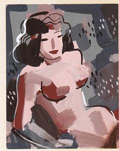 Nude Painting - Nude 1 by Forrest Hibbits Nude Painting - Nude 1 by Forrest Hibbits