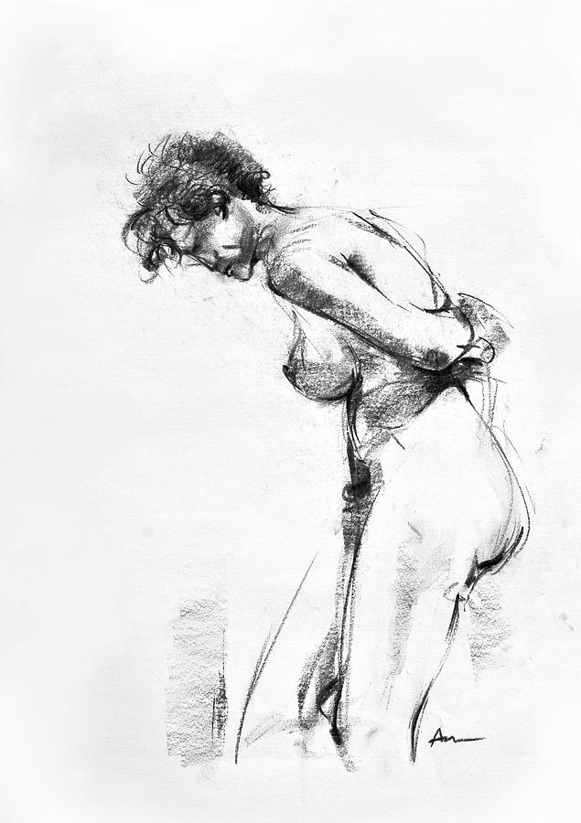 Nude 2 Drawing by Ani Gallery