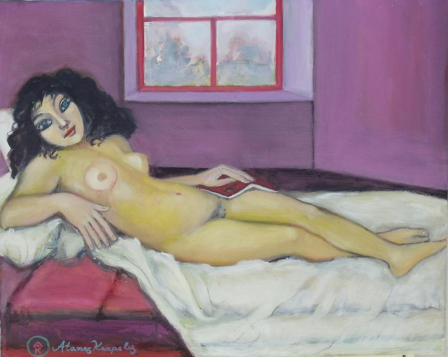 Nude 2 Painting by Atanas Karpeles