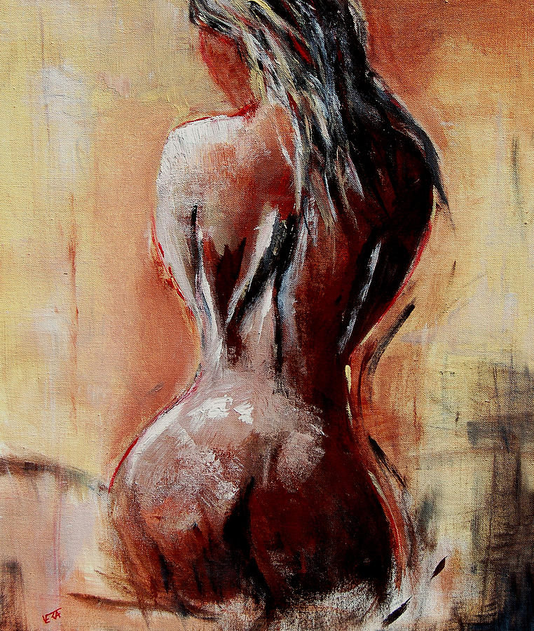 Nude Painting - Nude 4551 by Veronique Radelet