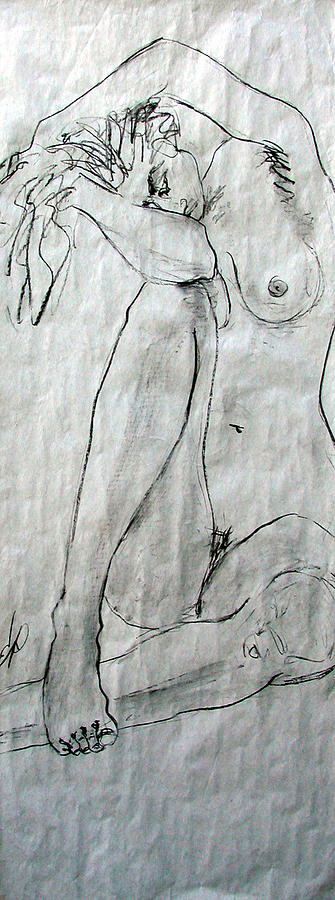 Nude 4749 Painting by Elizabeth Parashis