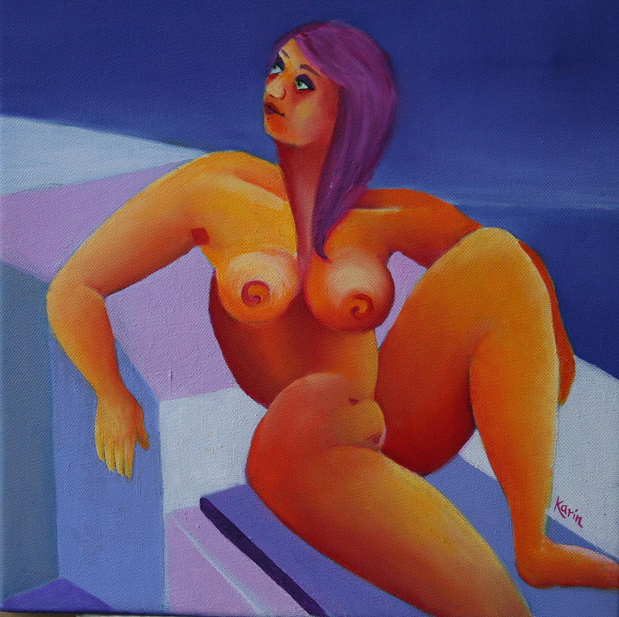 Nude 5 Painting by Karin Eisermann