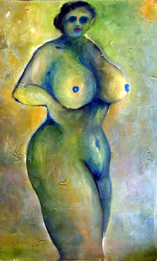 Nude 5 Painting by Padamvir Singh