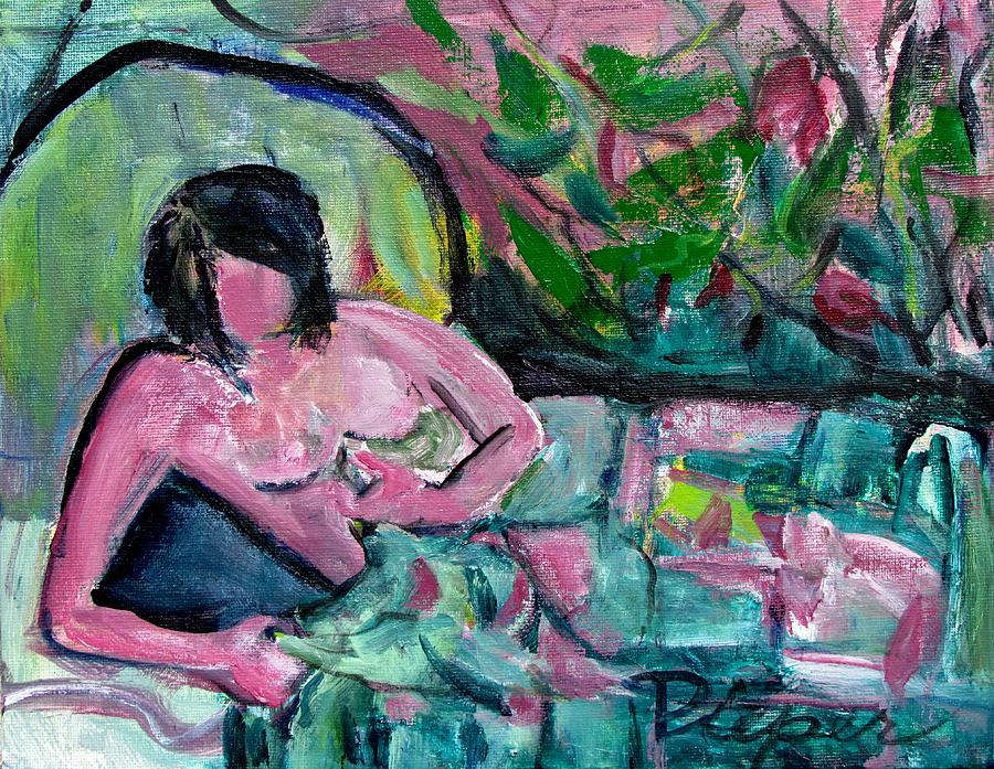 Nude In Bed Painting - Nude After Matisse  by Betty Pieper