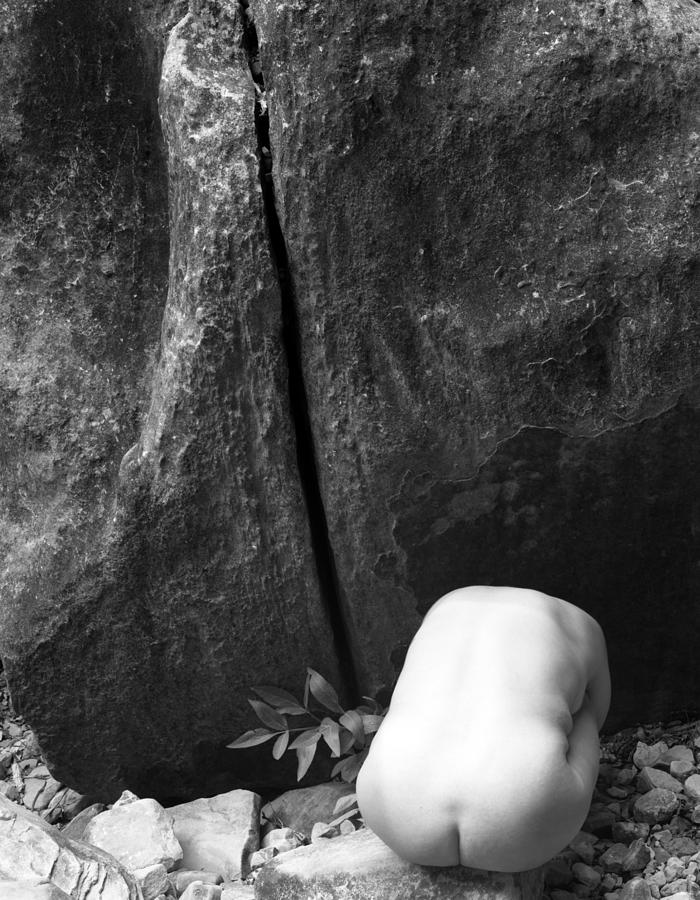 Nude and Splitrock Photograph by Christian Slanec