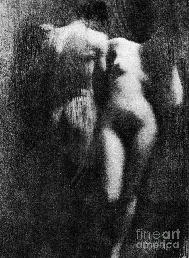 Nude Couple, 1910 Photograph by Granger