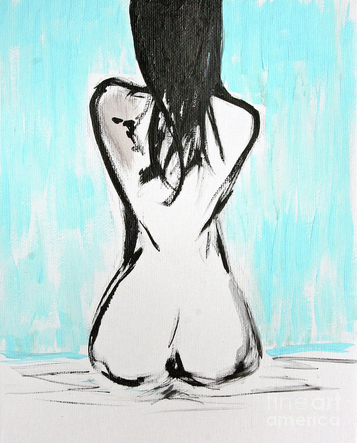 Nude female Painting by Julie Lueders 