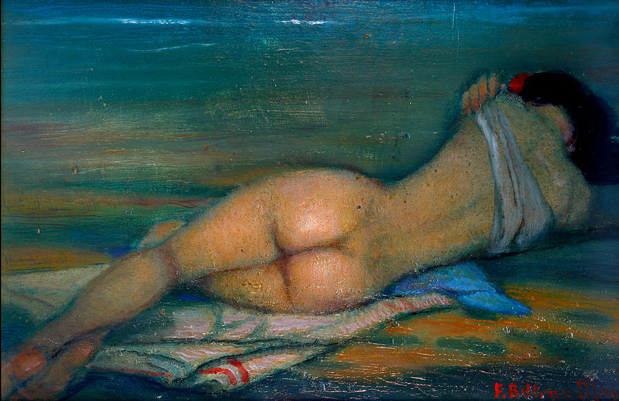 Nude Woman Rainbow Painting By Deborah Massa