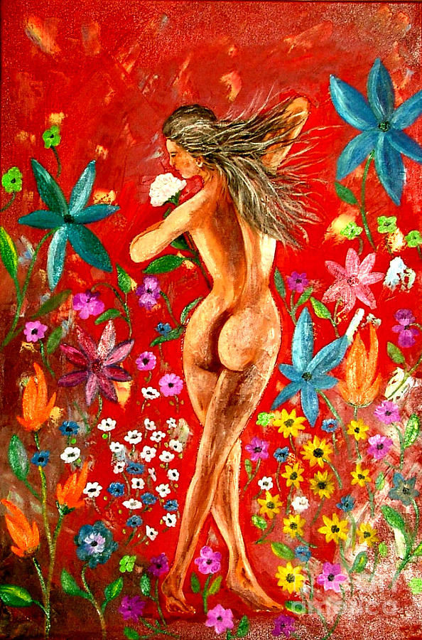 Nude Girl Painting By Inna Montano Fine Art America