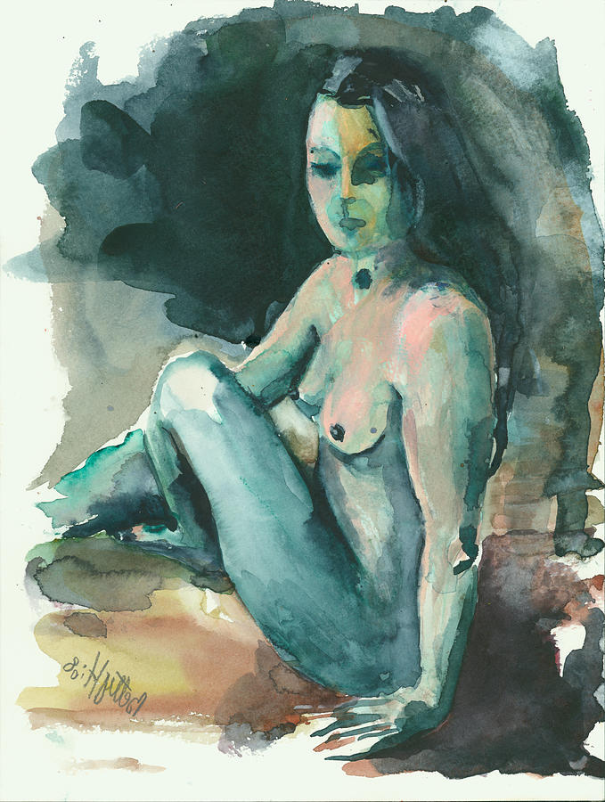 Nude I Painting by Elisabeta Hermann