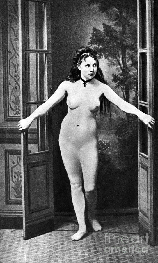 NUDE IN DOORWAY, c1865 Painting by Granger