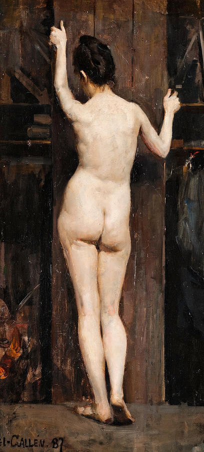 Nude Model Painting by Akseli Gallen-Kallela