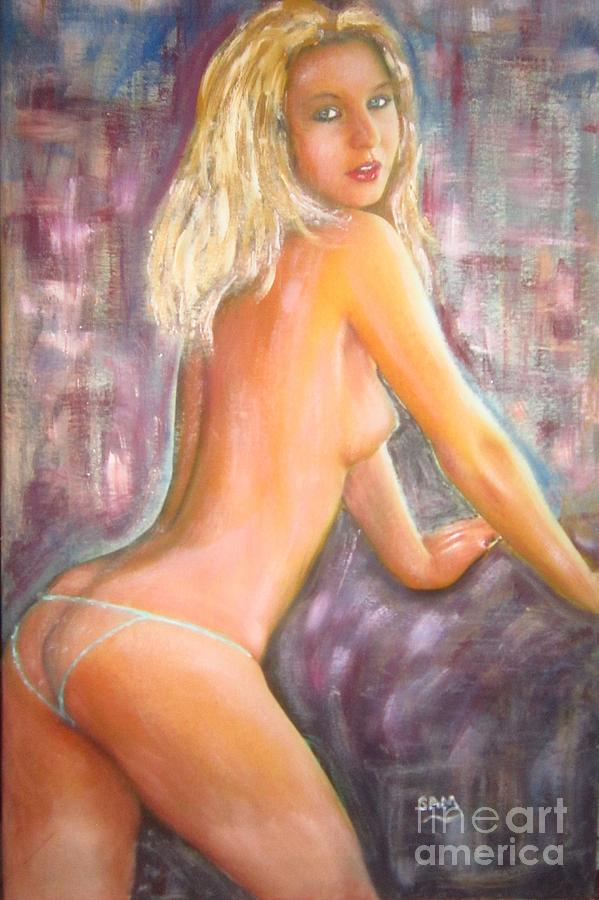 Nude Model from Amsterdam  Painting by Sam Shaker