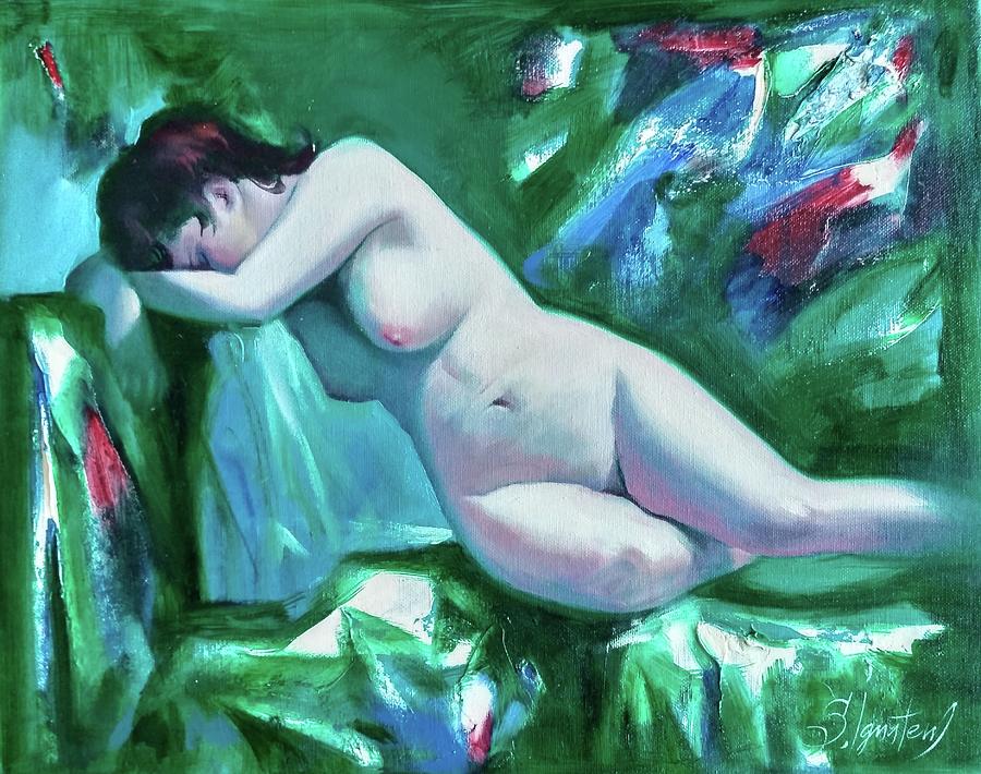 Nude model Painting by Sergey Ignatenko