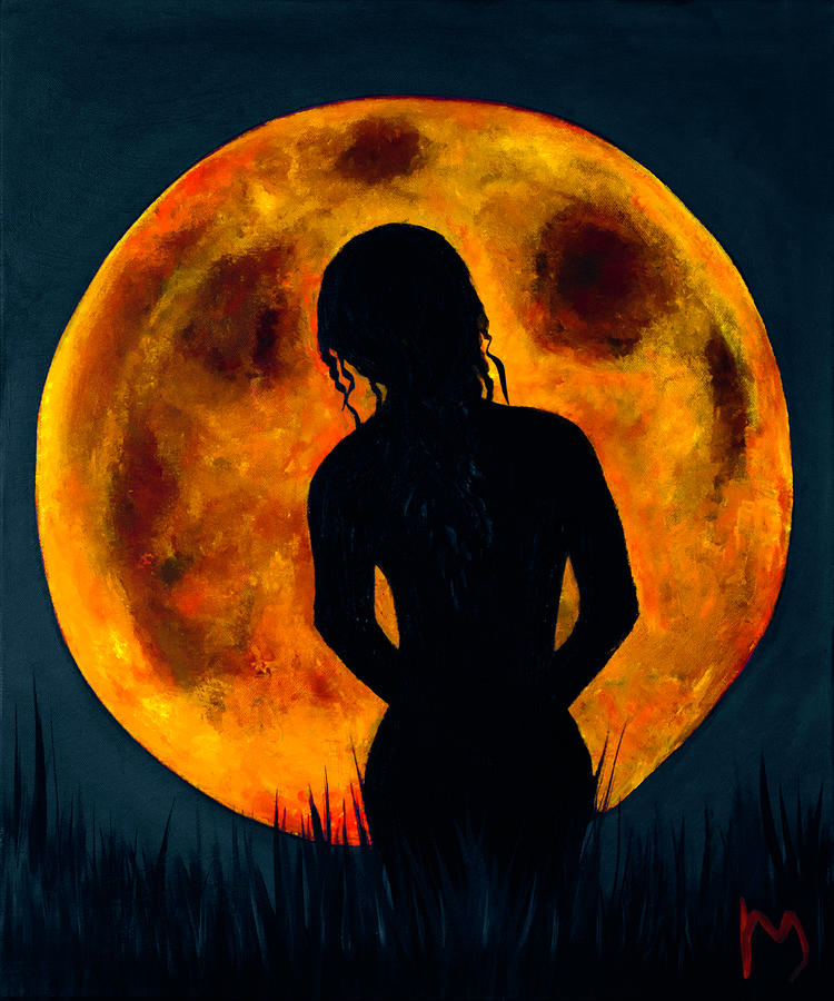 Nude Moon Soiree Painting By Rolly Mouchaty Pixels