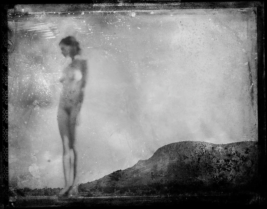 Nude on the Fence, Galisteo Photograph by Jennifer Wright