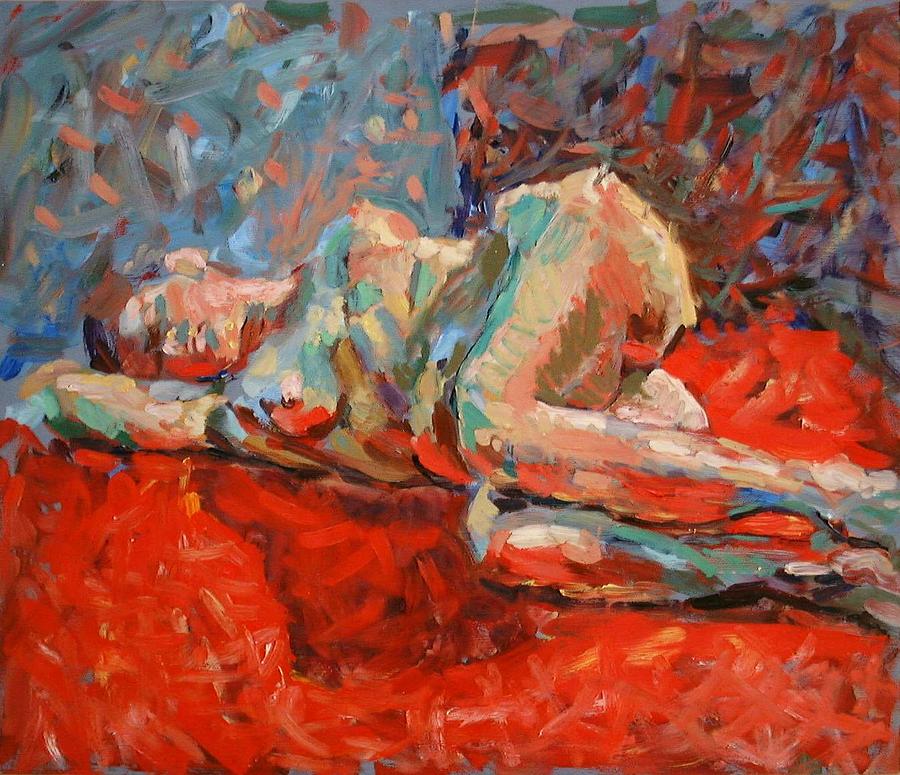 Space Painting - Nude Portrait of Mary by Piotr Antonow