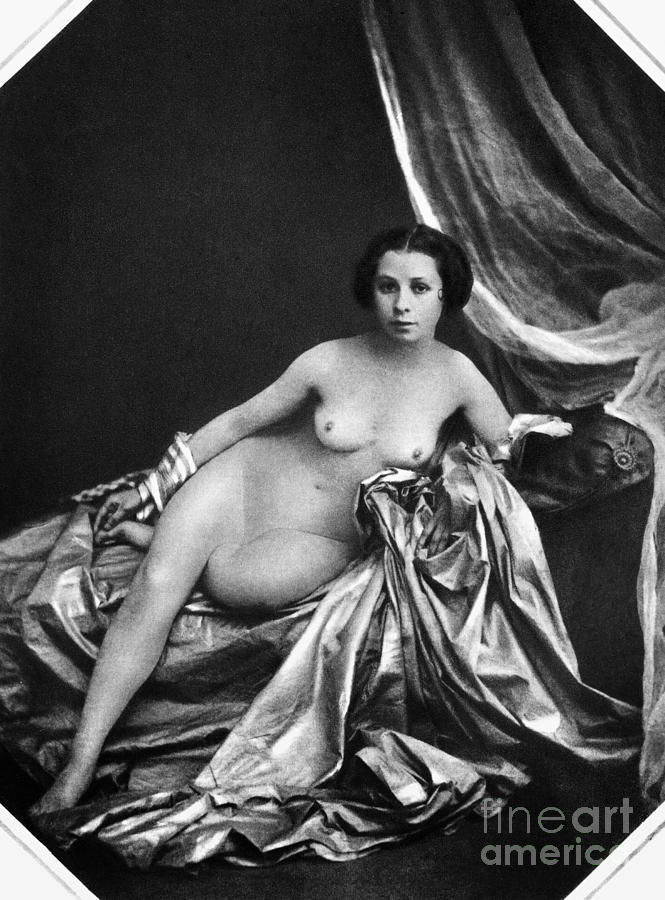 Nude Posing, 1855 Painting by Granger