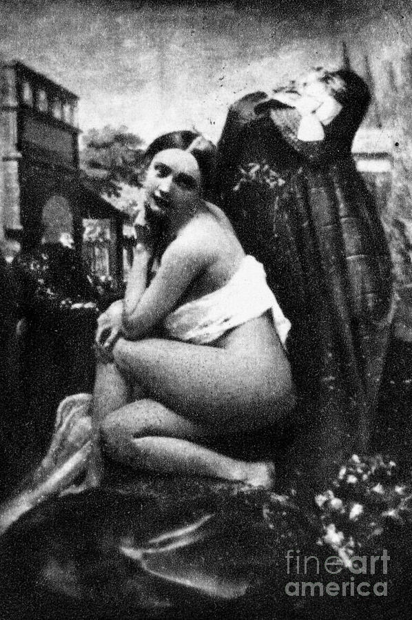 NUDE POSING, c1843 Photograph by Granger